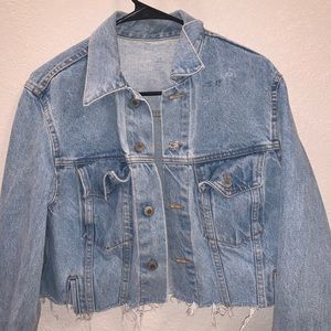BRANDY MELVILLE CROPPED JEAN JACKET
